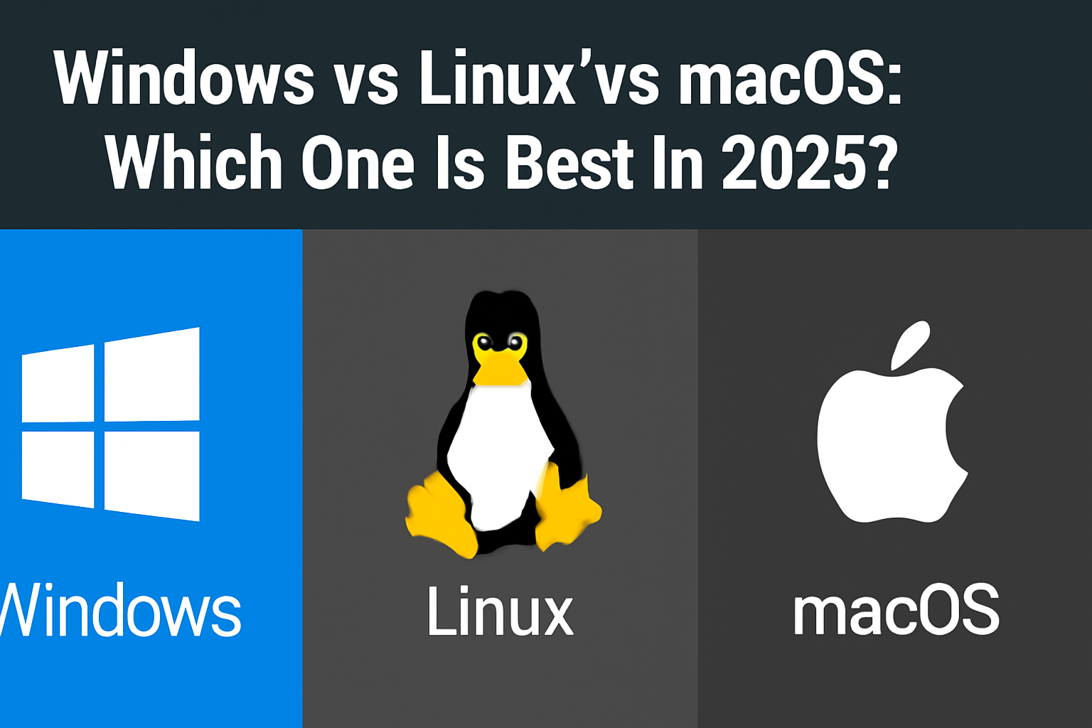 Windows vs Linux vs macOS: Which One Is Best in 2025?